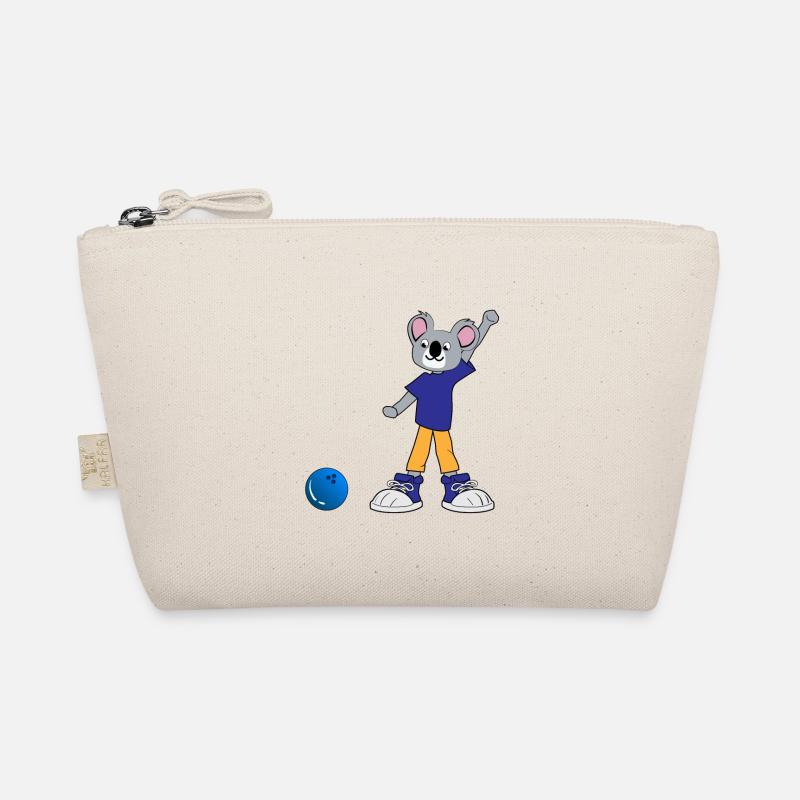 Koala plays bowling Organic Pouch