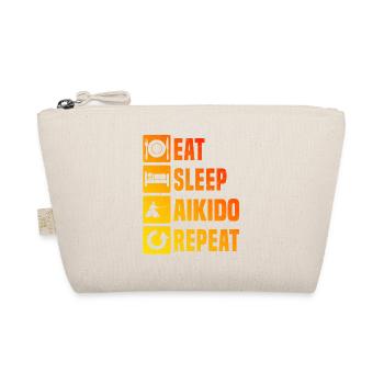 Men's Aikido Martial Arts Aikidoka - Organic Pouch - nature - Front
