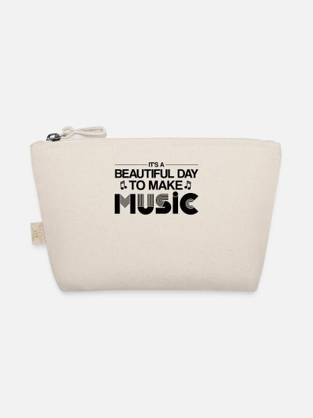 Musicien vinyle Musique rétro Vinyle Vintage Musique Making - Trousse biologique - nature - Devant