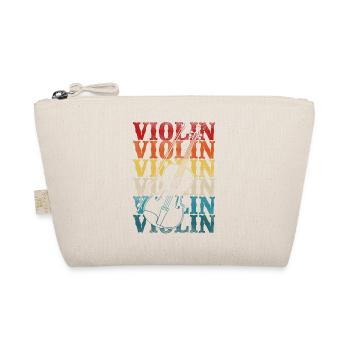 Violin Violinist Retro Vintage - Organic Pouch - nature - Front