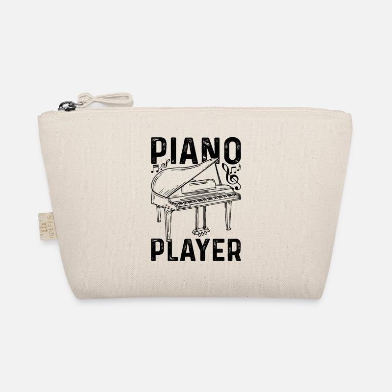 Piano Player - Playing Piano Pianist - Bio-Täschchen - Natur