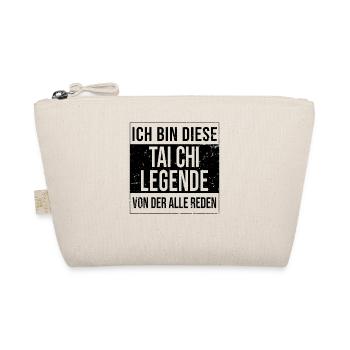 Tai- Kampfkunst Sportler Legende - Bio-Täschchen - Natur - Vorne
