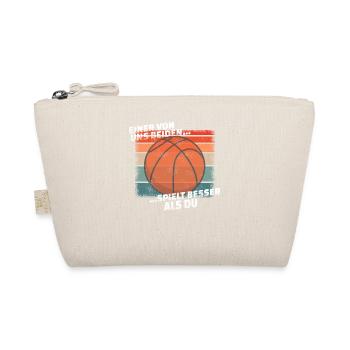 Basketball Geschenkidee Sport Design - Bio-Täschchen - Natur - Vorne