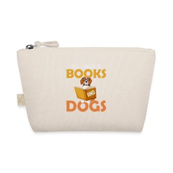 All I Need Is Books And Dogs Reading Book Lover - Organic Pouch - nature - Front