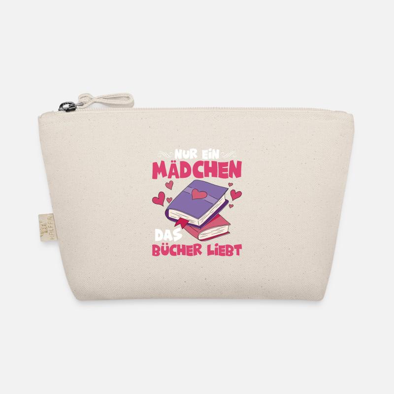 Nur ein Mädchen, das Bücher liebt Lesen Buch Bio-Täschchen