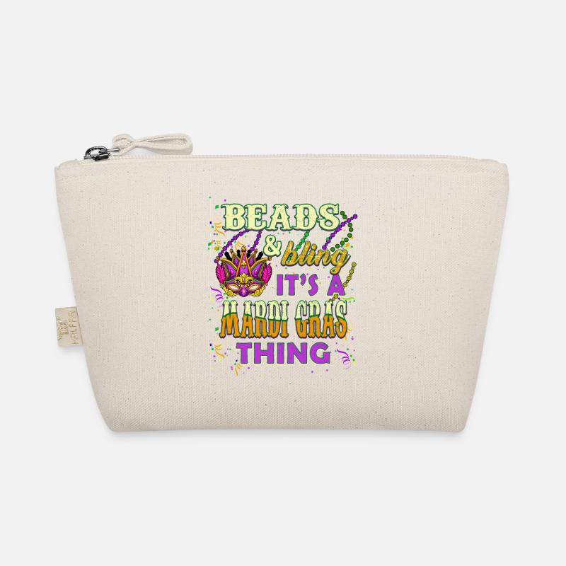 Beads and Bling It's A Mardi Gras Thing Organic Pouch