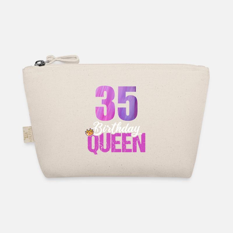 35 Jahre Alt 35 Geburtstag Birthday Queen - Bio-Täschchen - Natur