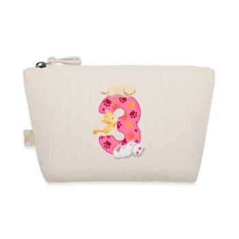 Chaton 3ème anniversaire | Chemise d’anniversaire de chat | - Trousse biologique - nature - Devant