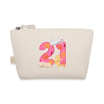 Chaton 21e anniversaire | Chemise d’anniversaire de chat - Trousse biologique - nature - Devant