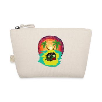 Summer Holiday Island Cabin Trailer Holiday Tourist - Organic Pouch - nature - Front