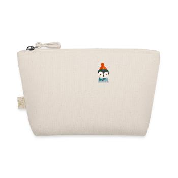 Cute Penguin Chest Pocket - Organic Pouch - nature - Front