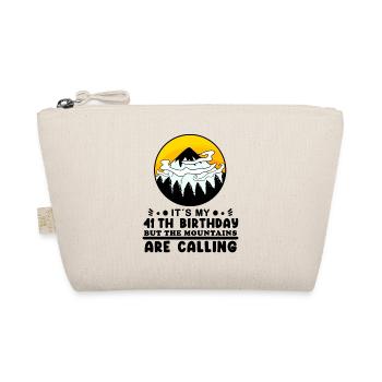 Hiking 41st birthday Hiker 41 years old - Organic Pouch - nature - Front