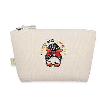 Locd And Lovin It Dreadlocks Melanin Black Queen - Bio-Täschchen - Natur - Vorne