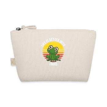 Frog Frogs Life Is Better With Frogs - Organic Pouch - nature - Front