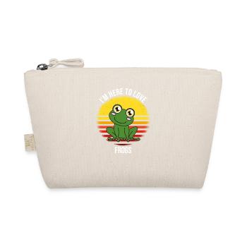 Grenouille Je suis ici pour aimer les grenouilles - Trousse biologique - nature - Devant