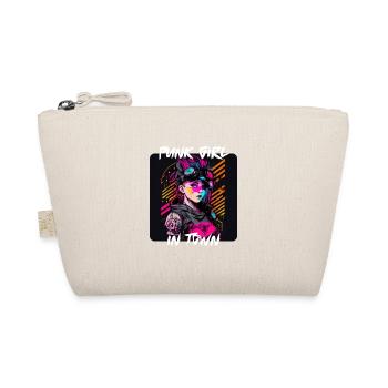 Graffiti Style - Punk Girl in Town 1 - Organic Pouch - nature - Front