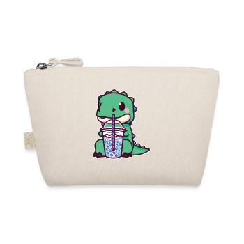 Dinosaur drinks bubble tea - Organic Pouch - nature - Front
