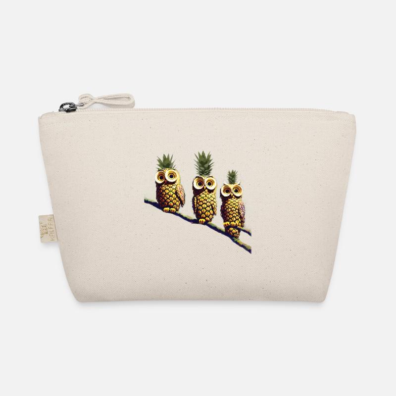 Ananas Eulen Bio-Täschchen