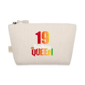 19 Jahre Alt 19 Geburtstag Birthday Queen - Bio-Täschchen - Natur - Vorne