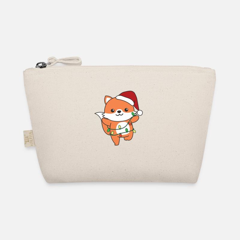 Fuchs Weihnachten Winter Tiere Fuchs - Bio-Täschchen - Natur