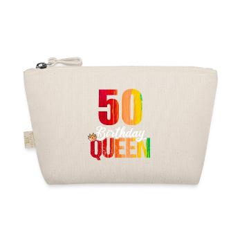 50 years old 50 birthday birthday queen - Organic Pouch - nature - Front