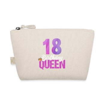 18 Jahre Alt 18 Geburtstag Birthday Queen - Bio-Täschchen - Natur - Vorne