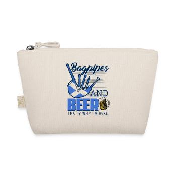 Dudelsack und Bier Schottland - Bio-Täschchen - Natur - Vorne