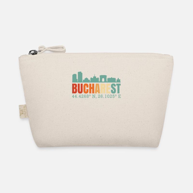 Bucharest Bucharest Romania Skyline Organic Pouch