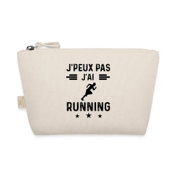 cadeau je peux pas j'ai running - Trousse biologique - nature - Devant