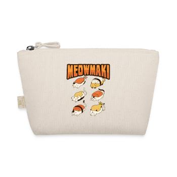 Cat Sushi Meow Maki - Organic Pouch - nature - Front