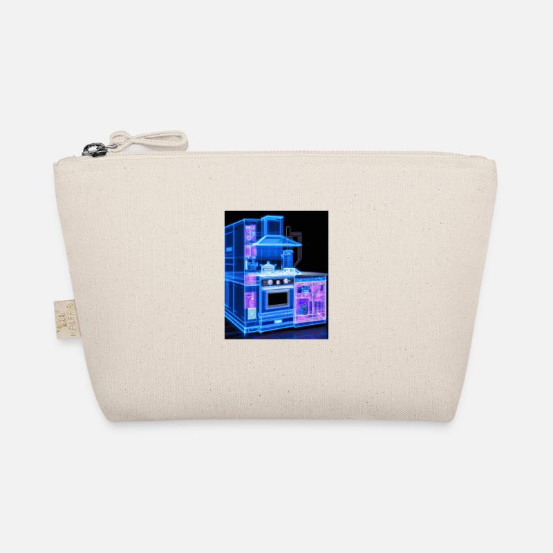 Kitchen Retro Vintage Blueprint Cook Cooking Cook Organic Pouch
