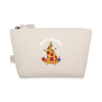 Joyeux Crustmas Funny Pizza sur le thème de Noël - Trousse biologique - nature - Devant