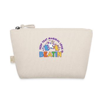 Rainbow Animal Singing Playing Unicorn Lover - Organic Pouch - nature - Front
