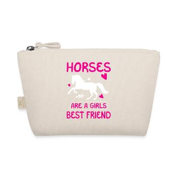 Les chevaux sont les meilleurs amis des filles - Trousse biologique - nature - Devant