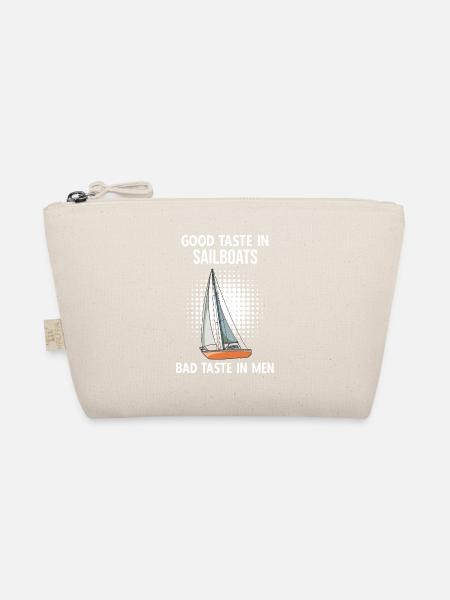 Sailboat Good Taste In Sailboats Bad Taste Im Men - Bio-Täschchen - Natur - Vorne