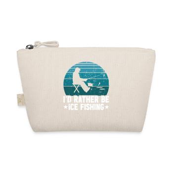 I'd rather be ice fishing - Organic Pouch - nature - Front