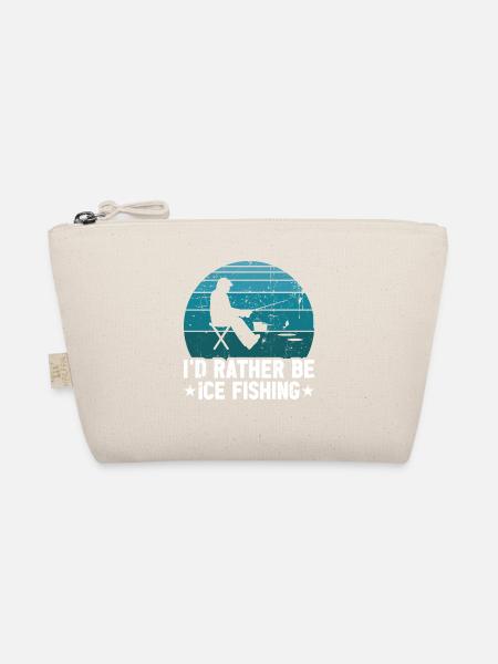 Ich würde lieber Eisfischen sein - Bio-Täschchen - Natur - Vorne