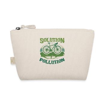 Polution Solution Environmental Protection Cycling - Organic Pouch - nature - Front