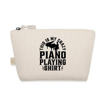 This Is My Crazy Piano Playing Shirt - Piano Playe - Organic Pouch - nature - Front