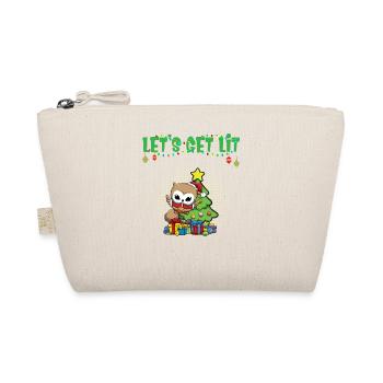 Let's Get Lit Advent Season Christmas Party X-Mas - Organic Pouch - nature - Front