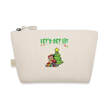 Let's Get Lit Advent Season Christmas Party X-Mas - Organic Pouch - nature - Front