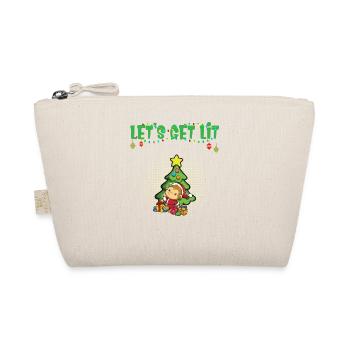 Let's Get Lit Advent Season Christmas Party X-Mas - Organic Pouch - nature - Front