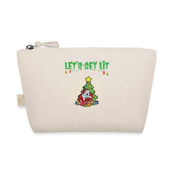 Let's Get Lit Advent Season Christmas Party X-Mas - Organic Pouch - nature - Front
