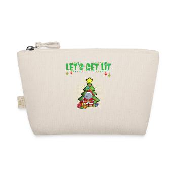 Let's Get Lit Advent Season Christmas Party X-Mas - Organic Pouch - nature - Front