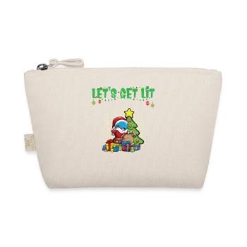Let's Get Lit Advent Season Christmas Party X-Mas - Organic Pouch - nature - Front