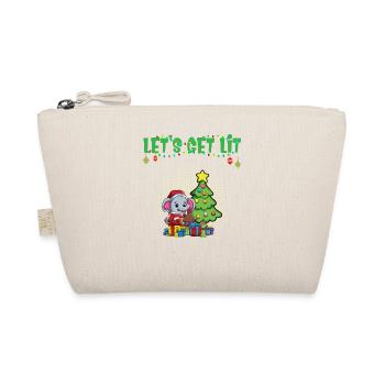 Let's Get Lit Advent Season Christmas Party X-Mas - Organic Pouch - nature - Front