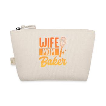 Baker Mama Mother Baking Wife Mama Baker Mutt - Organic Pouch - nature - Front