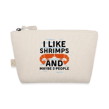 I Like Shrimps and Maybe 3 People - fishing lover - Organic Pouch - nature - Front