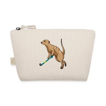 Suricate de hockey sur gazon avec un bâton de hockey sur gazon - Trousse biologique - nature - Devant