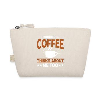 I wonder if coffee thinks of me too - Organic Pouch - nature - Front